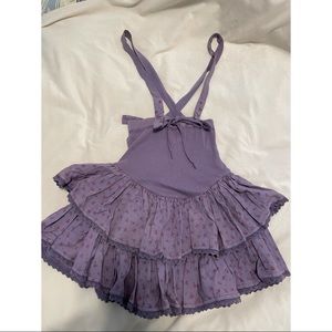 Betsey Johnson Archive Suspender Floral Skirt